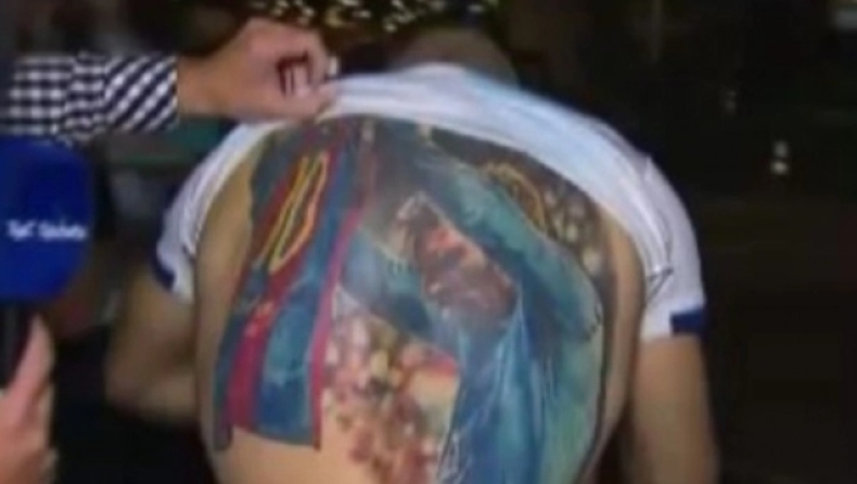 Απίστευτη τρέλα από τον Βραζιλιάνο φαν: Εκανε τατουάζ και την υπογραφή του Μέσι (pic)