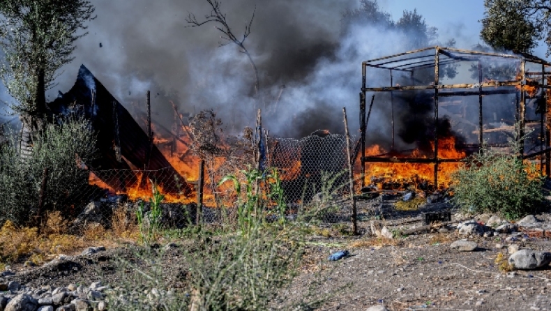 Κάθειρξη 10 ετών στους τέσσερις Αφγανούς, για τον εμπρησμό και την καταστροφή του ΚΥΤ της Μόριας