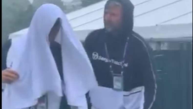 Η βροχή δεν σταματά τον Νόβακ Τζόκοβιτς (vid)