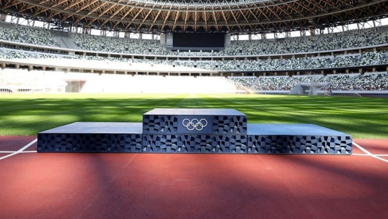 Ολυμπιακοί Αγώνες: Παρουσιάστηκε το podium των νικητών -Το πρώτο από ανακυκλώσιμα υλικά (vid)