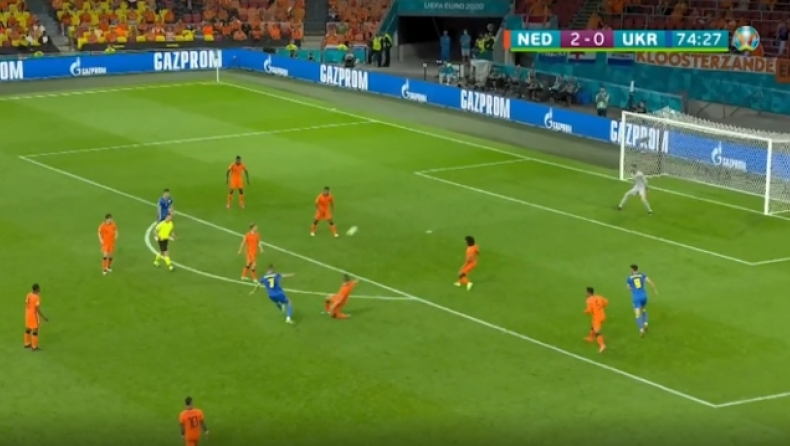 Ολλανδία - Ουκρανία: Η γκολάρα του Γιαρμολένκο για το 2-1 (vid)