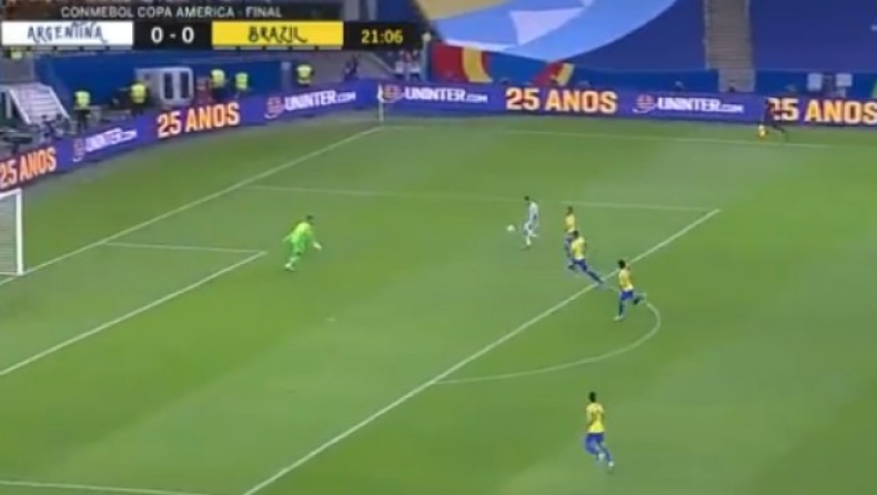 Αργεντινή – Βραζιλία: Το 1-0 με τρελή λόμπα Ντι Μαρία (vid)