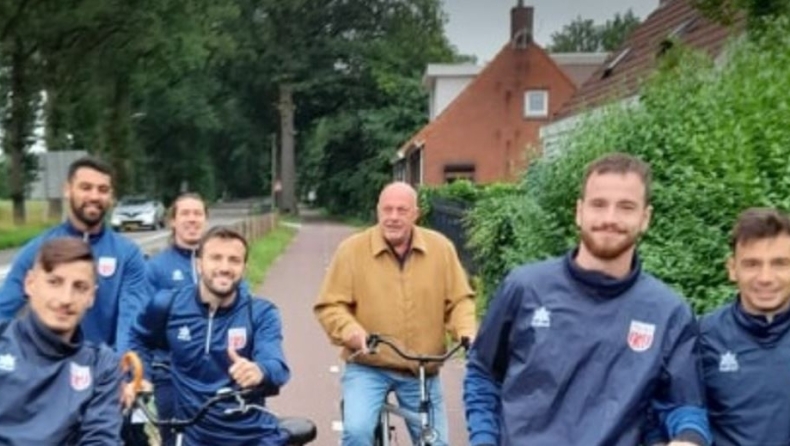 Βόλος: Στην Ολλανδία ο Μπέος, έκανε και ποδηλατάδα με τους ποδοσφαιριστές (pics)