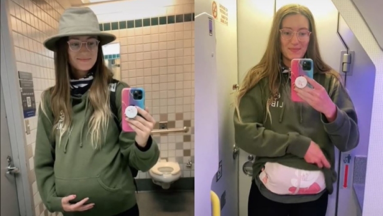 Έκανε την έγκυο για να πάρει μία επιπλέον αποσκευή στην πτήση της και έγινε viral (vids)