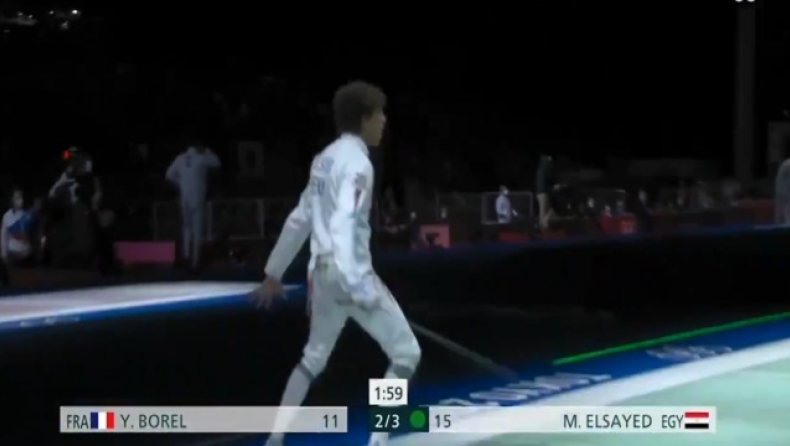 Ολυμπιακοί Αγώνες: Ο 18χρονος Ελ-Σαγέντ πανηγύρισε την πρόκριση στην ξιφασκία αλά Κριστιάνο Ρονάλντο (vids) 