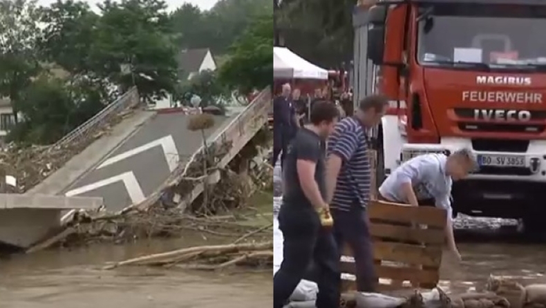 Τουλάχιστον 156 οι νεκροί από τις πλημμύρες στην Γερμανία: «Υπάρχουν φόβοι ότι θα προστεθούν και άλλα θύματα» (vid)