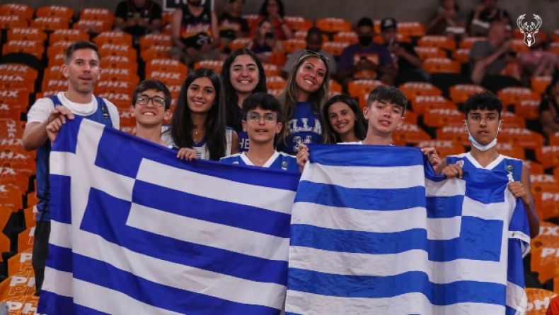 Σανς - Μπακς: Ελληνικές σημαίες στο Φοίνιξ! (pic)
