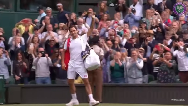 Wimbledon: Αποθεώθηκε ο «Βασιλιάς» Φέντερερ μετά τον αποκλεισμό (vid)