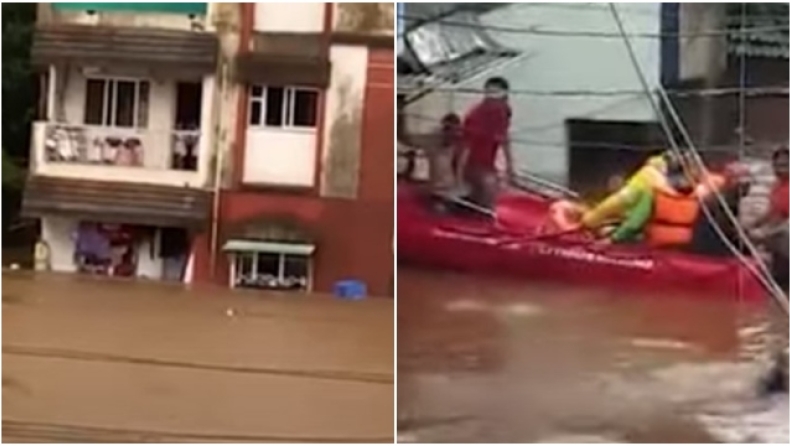 Τουλάχιστον 112 νεκροί από τις πλημμύρες και τις κατολισθήσεις στην Ινδία (vid)