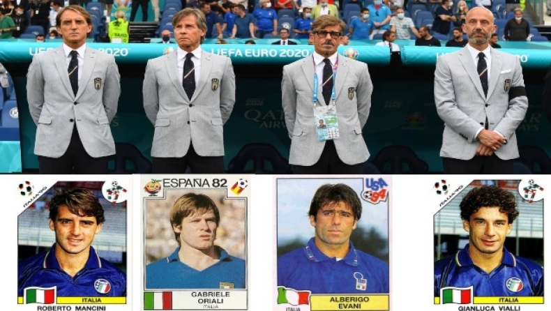Euro 2020 - Ιταλία: Η τετράδα του προπονητικού τιμ έγινε viral μέσω Panini! (pic)