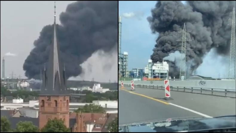 Έκρηξη σε εργοστάσιο στο Λεβερκούζεν (vid)