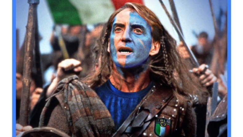 Οι Σκωτσέζοι στο πλευρό των Ιταλών: «Μαντσίνι σώσε μας, είσαι η τελευταία μας ελπίδα» (pic)