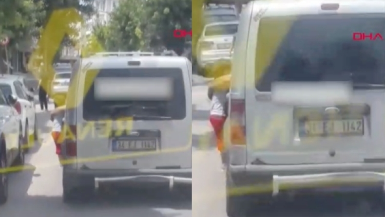 Αδιανόητο περιστατικό στην Τουρκία με πατέρα να κρεμάει από το παράθυρο του αυτοκινήτου το παιδί του για τιμωρία (vid)