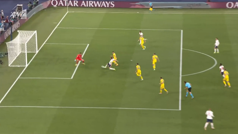 Ουκρανία – Αγγλία: Το γκολ του Κέιν από την τέλεια ασίστ του Στέρλινγκ για το 0-1 (vid)