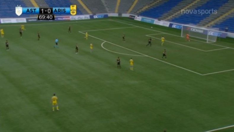 Αστάνα - Άρης: Το γκολ του Τομάσοφ για το 2-0 (vid)