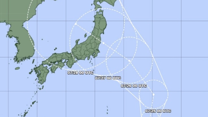 Μίνι τυφώνας αναμένεται στο Τόκιο την Τρίτη!