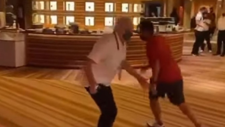 Aπίθανος Πόποβιτς: Έπαιξε άμυνα στη ρεσεψιόν του ξενοδοχείου (vid)