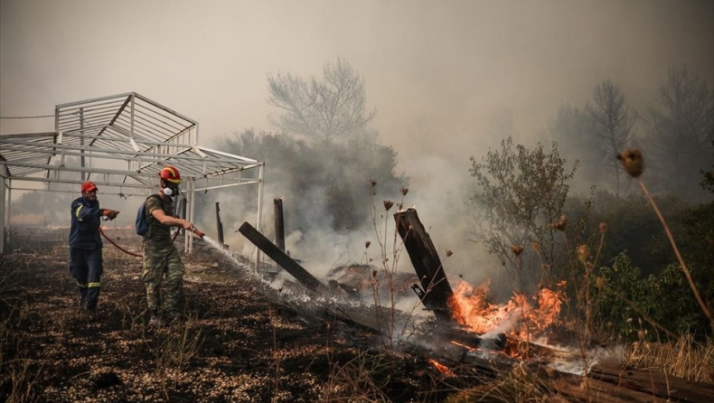 1.000 καμένα σπίτια μόνο στο Μαντούδι - Drone κατέγραψε τον όλεθρο
