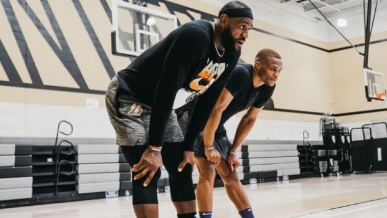 Λεμπρόν: Ξεκίνησε τις προπονήσεις με τον Ουέστμπρουκ (pic)