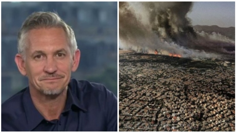 Ο Γκάρι Λίνεκερ για την φωτιά στην Βαρυμπόμπη: «Είμαστε σε ένα χάος» (pic)