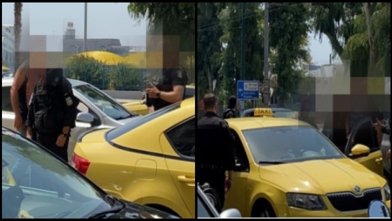 Ταξιτζήδες πλακώθηκαν στο ξύλο στον Πειραιά: Σκισμένες μπλούζες και επέμβαση ΔΙΑΣ (vid)