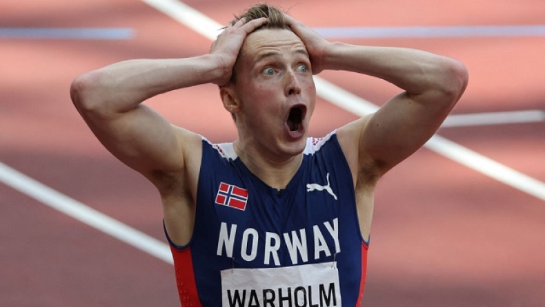 Χρυσός Ολυμπιονίκης με παγκόσμιο ρεκόρ ο Βάρχολμ στην κούρσα του αιώνα! (vid)