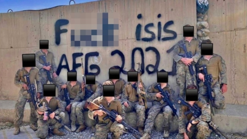 Αμερικανοί πεζοναύτες διατάχθηκαν να σβήσουν τα «f..k isis + taliban» που έγραψαν στο αεροδρόμιο 