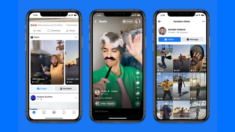 Τα Reels έρχονται στο Facebook σε μια νέα απόπειρα προσέγγισης του TikTok (vid)