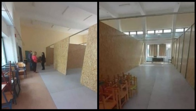 Αδιανόητα πράγματα: Έφτιαξαν αίθουσα νηπιαγωγείου με νοβοπάν σε διάδρομο ΕΠΑΛ (vid)