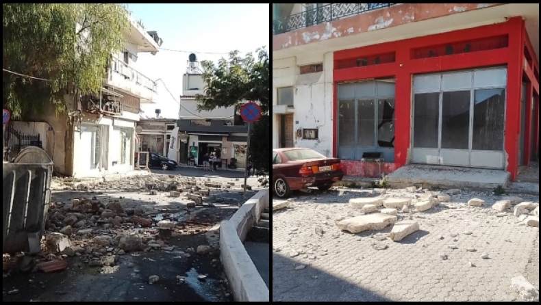 Δύο εγκλωβισμένοι από τον σεισμό στην Κρήτη