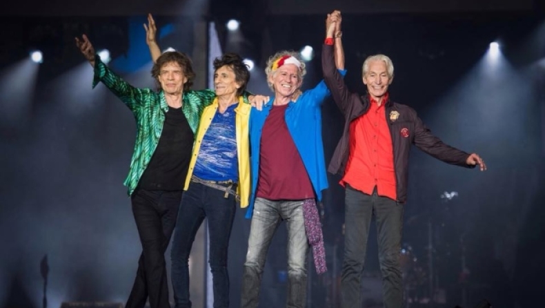 Η θρυλική κόκκινη γλώσσα των Rolling Stones γίνεται μαύρη στη μνήμη του Charlie Watts (pic)
