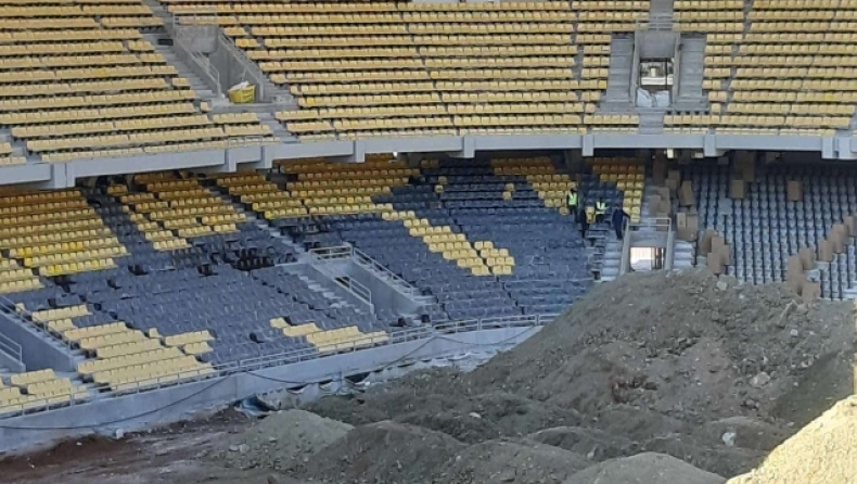 ΑΕΚ: Τοποθετήθηκαν τα πρώτα καθίσματα στο κάτω διάζωμα της «Αγιά Σοφιάς - OPAP Arena»