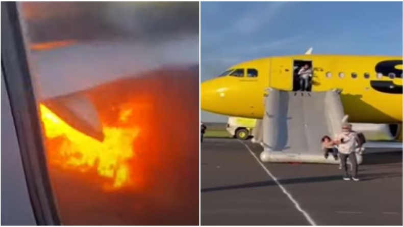 Μεγάλο πουλί προκάλεσε φωτιά σε Airbus A320: Από την έξοδο κινδύνου έβγαιναν οι επιβάτες (vids)