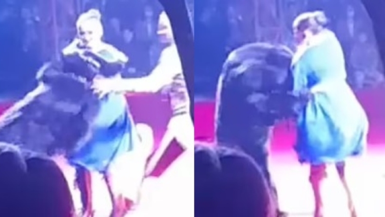 Σκηνές σοκ: Αρκούδα επιτέθηκε σε έγκυο θηριοδαμάστρια σε τσίρκο της Ρωσίας (vid)