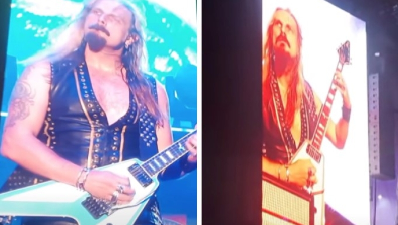 Η στιγμή που ο κιθαρίστας των Judas Priest παθαίνει ανεύρυσμα την ώρα του «Painkiller» (vid)