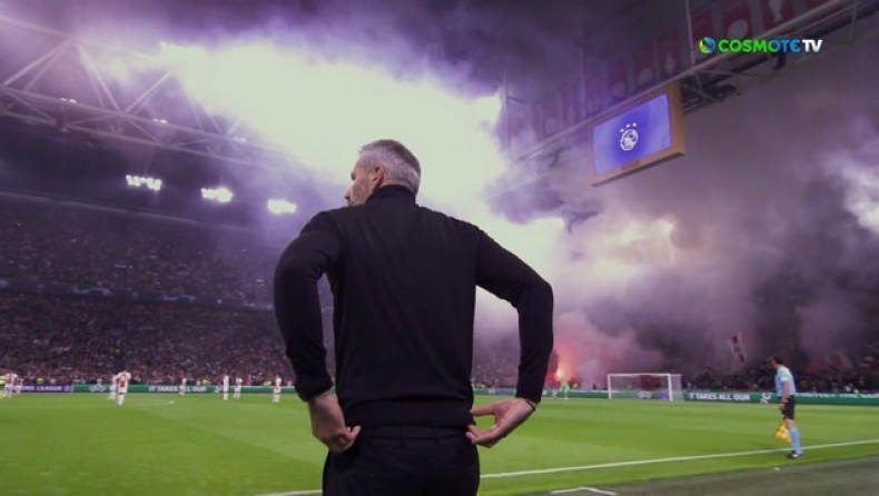 Άγιαξ - Ντόρτμουντ: Πάρτι με καπνογόνα στη «Johan Cruyff Arena» (vid)