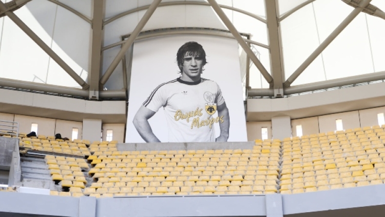 ΑΕΚ: Τοποθετήθηκε και η μορφή του Θωμά Μαύρου στην «Αγιά Σοφιά - OPAP Arena»