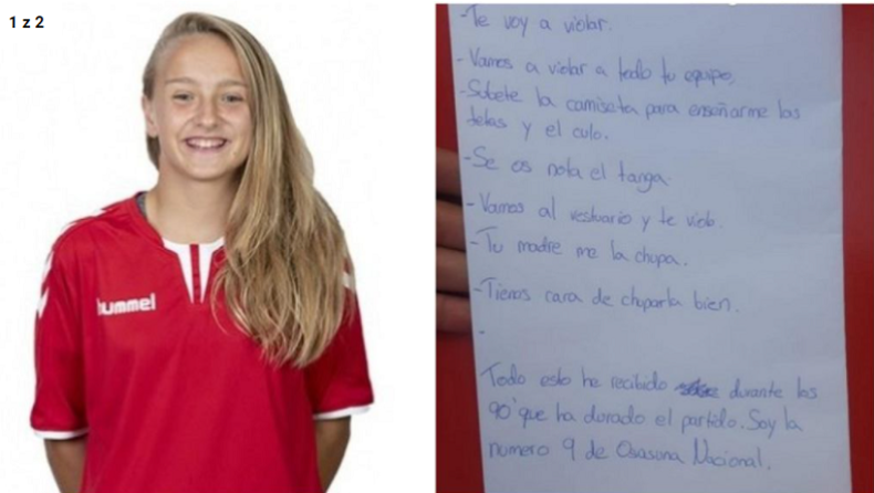«Θα σε βιάσω»: Σοκαριστικές απειλές σε 17χρονη παίκτρια της Οσασούνα Β' 