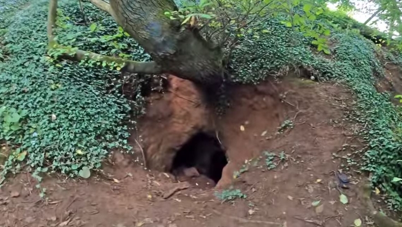 Youtuber ανακάλυψε μυστικές σπηλιές Ιπποτών μέσα στο δάσος (vid)