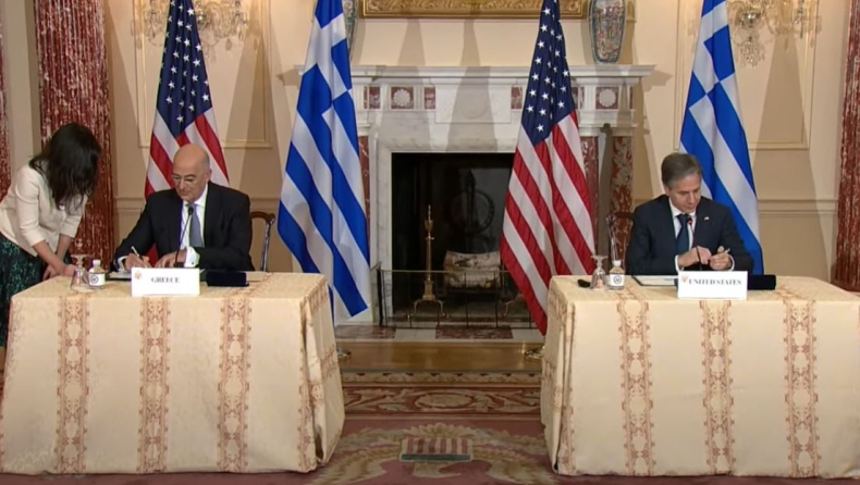 Υπογράφηκε η νέα ελληνοαμερικανική αμυντική συμφωνία (vid)