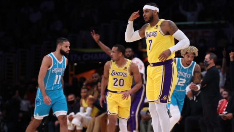 Λέικερς-Χόρνετς 126-123: Ματσάρα με... Καρμέλο από τα παλιά (vid)