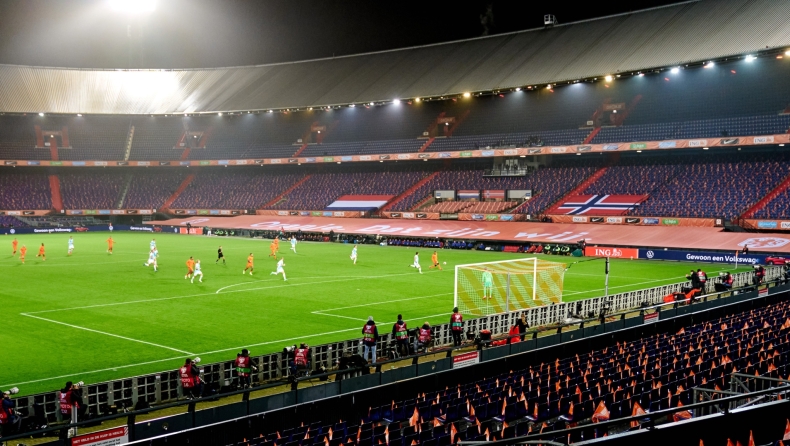Ολλανδία: Παράταση του «λουκέτου» στα γήπεδα μέχρι τις 18 Δεκεμβρίου