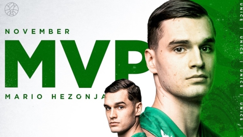 Χεζόνια: MVP Νοεμβρίου στη VTB League