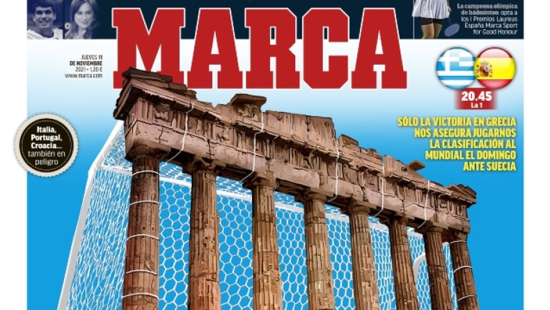 «Marca»: Εντυσε τον Παρθενώνα τέρμα ποδοσφαίρου