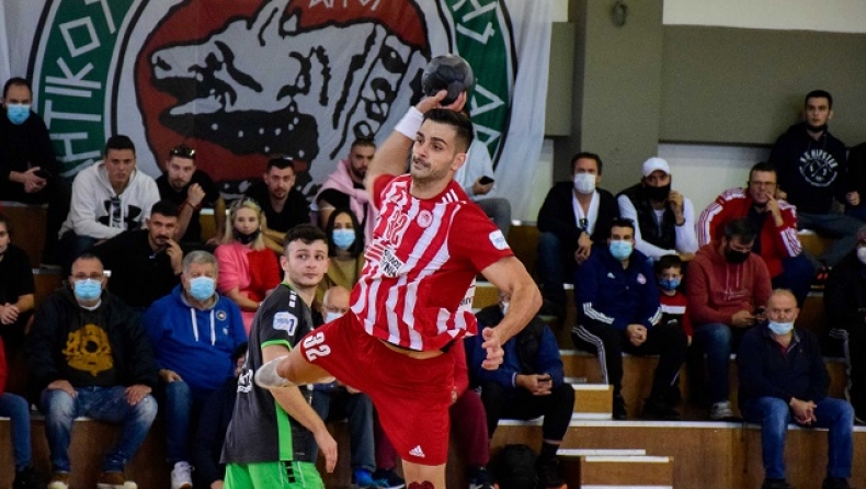 Handball Premier: Εύκολο πέρασμα του Ολυμπιακού από την έδρα του Διομήδη (31-24)