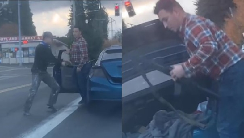 Άγριος τσακωμός οδηγών στο Πόρτλαντ: Του έβγαλε σπαθί και «απάντησε» με καραμπίνα (vid)