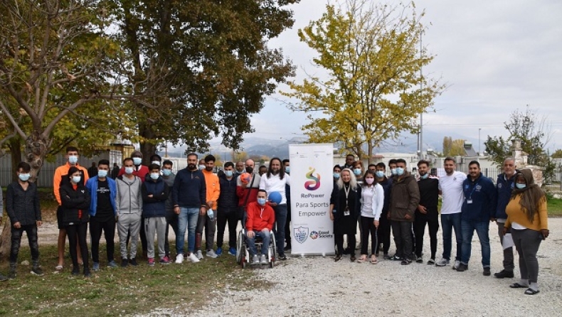 Οι Παραολυμπιονίκες επισκέφτηκαν δομές προσφύγων στο πλαίσιο του προγράμματος Refugee Power