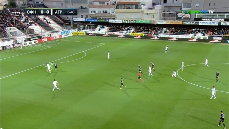 ΟΦΗ – Ατρόμητος: Τραγικό λάθος Χατζηισαΐα, Πίριτς και 1-0 ο Ντουρμισάι (vid)