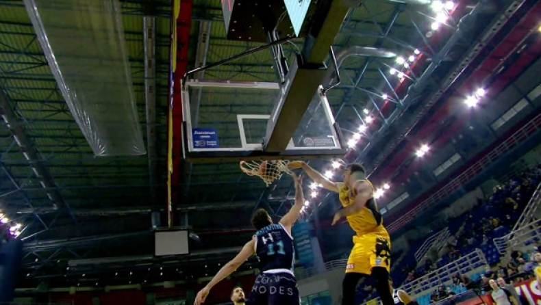 AEK - Κολοσσός Ρόδου: Το ανάποδο κάρφωμα του Βαουλέτ (vid)