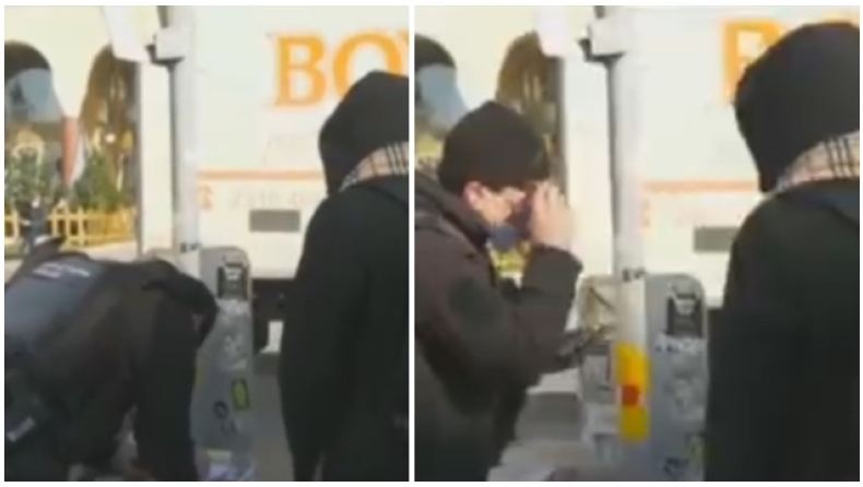 Τραγελαφικές καταστάσεις: Αστυνομικός με κατεβασμένη μάσκα κόβει πρόστιμο σε νεαρό για μάσκα (vid)